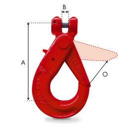 crochet automatique a chape pour chaine dimensions