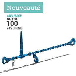 systeme d arrimage grade 100 hr 1 partie avec tendeur a cliquet et chaine 8 a 13mm