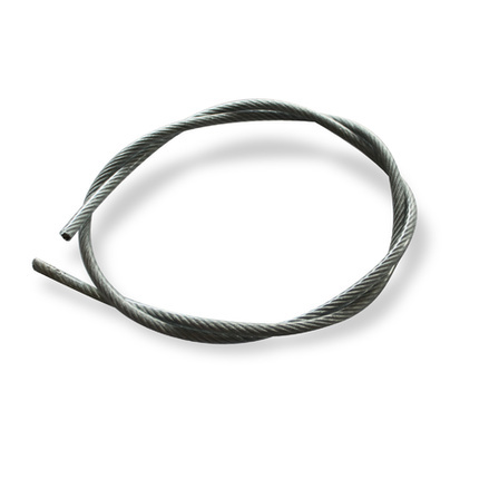 Câble acier galvanisé gainé 7x7 CRISTAL PVC