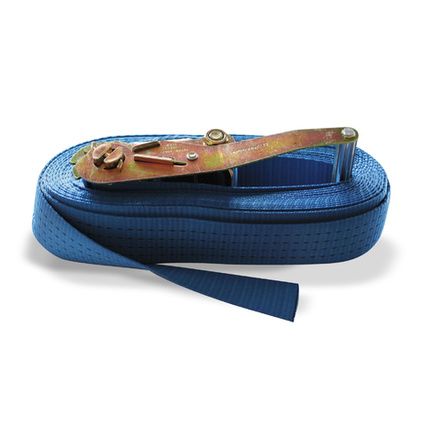 Sangle a cliquet arrimage bleue 1 partie tension 400 a 2000 daN